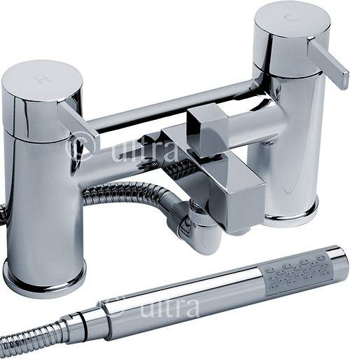 Ultra Venture Bath Shower Mixer Tap With Shower Kit (Chrome).