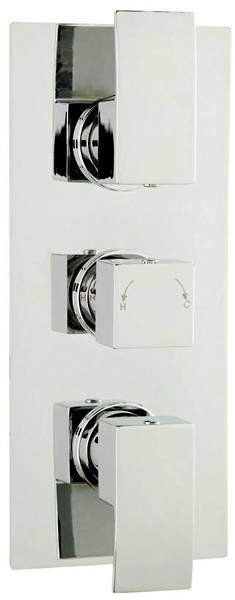 Ultra Vibe Thermostatic Triple Concealed Shower Valve With Diverter.