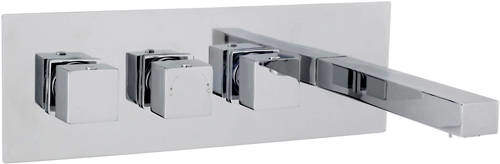 Ultra Prospa Thermostatic Wall Mounted Bath Shower Mixer Tap.