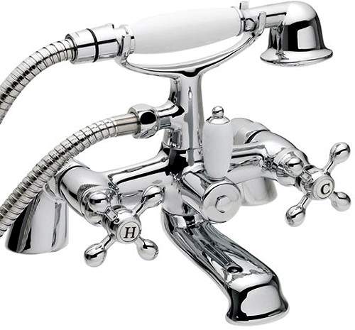 Viscount Bath Shower Mixer with Small Handset (Chrome)