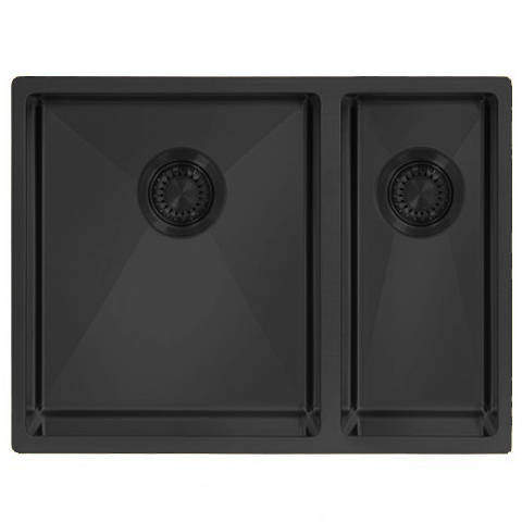 UKINOX ColorX Inset Slim Top Kitchen Sink (565/435mm, Black).
