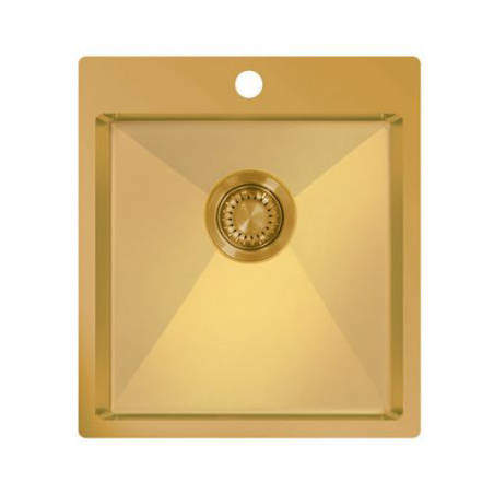 UKINOX ColorX Flush Mount Kitchen Sink (450/505mm, Gold).