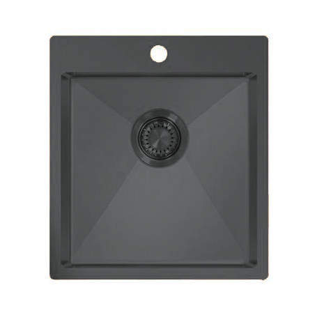 UKINOX ColorX Inset Kitchen Sink (450/505mm, Black).