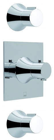 Vado Altitude 2 Outlet Thermostatic Shower Valve Kit With Stop Valves.