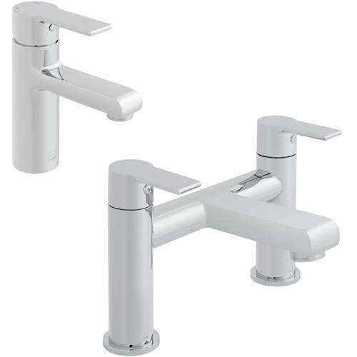 Vado Ion Basin & Bath Filler Tap Pack (Chrome).