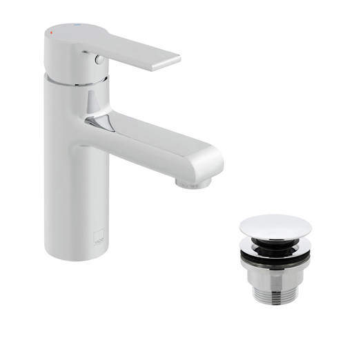 Vado Ion Basin Mixer Tap With Universal Waste (Chrome).