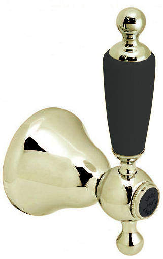 Vado Kensington Concealed Stop Valve (Gold & Black, 3/4").