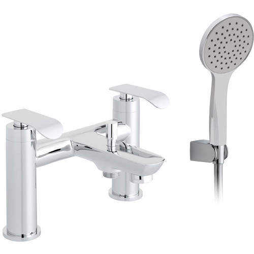 Vado Kovera Bath Shower Mixer Tap With Shower Kit (Chrome).