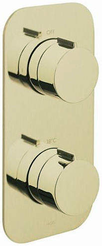 Vado Altitude 2 Outlet Thermostatic Shower Valve (Polished Gold).