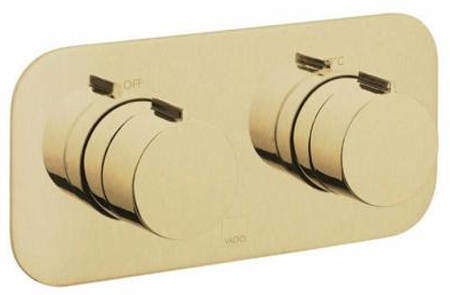 Vado Altitude 2 Outlet Thermostatic Shower Valve (Brushed Gold).