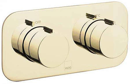 Vado Altitude 2 Outlet Thermostatic Shower Valve (Polished Gold).