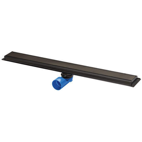 VDB Channel Drains Premium Shower Channel 700x70mm (Plain, Black).