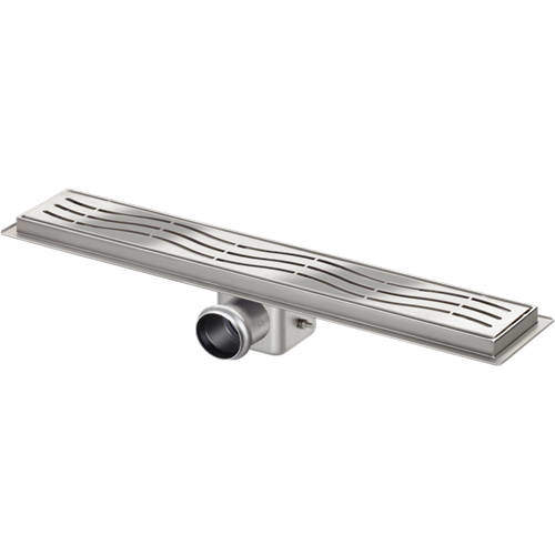 VDB Channel Drains Standard Shower Channel 600x100mm (Wave).