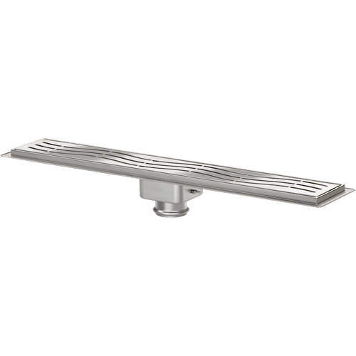 VDB Channel Drains Standard Shower Channel 1000x100mm (Wave).