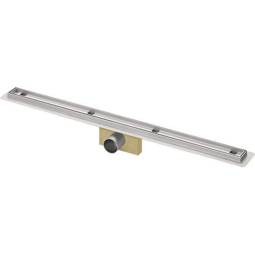 VDB Tile Drains Shower Tile Channel 1000x50mm (Stainless Steel).