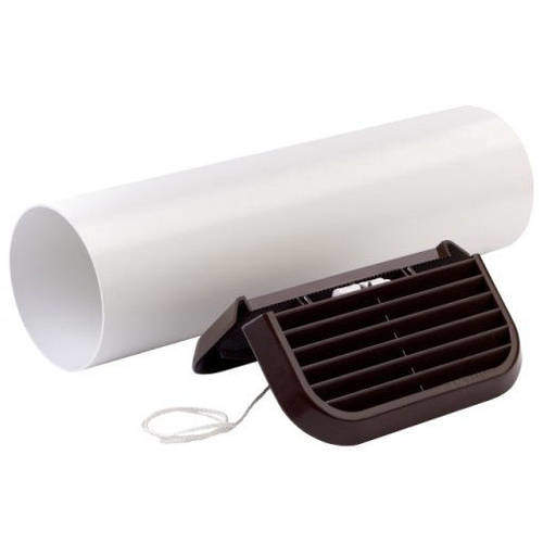 Xpelair Simply Silent Easy Fit Extractor Fan Wall Kit With Brown Grill (100mm).