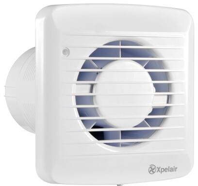 Xpelair Slimline Extractor Fan With Humidistat & Timer (100mm).