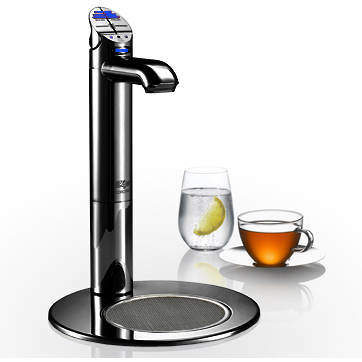Zip G5 Classic Filtered Chilled Tap & Integrated Font (Gloss Black).