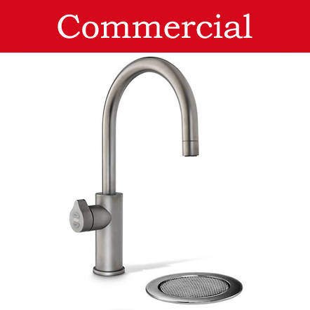 Zip Arc Design Filtered Boiling Water Tap & Font (41 - 60 People, Gunmetal).