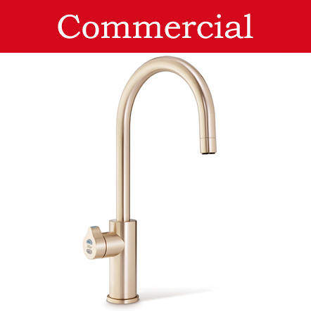 Zip Arc Design Filtered Boiling Water Tap (61 - 100 People, Brushed Rose Gold).