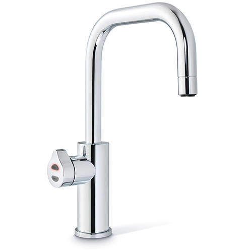 Zip Cube Design Filtered Boiling, Chilled & Sparkling Water Tap (Bright Chrome).