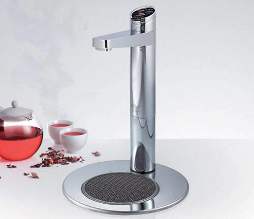 Zip Elite Filtered Boiling Tap & Integrated Font (Brushed Chrome).