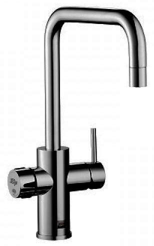 Zip Cube Design AIO Filtered Chilled Water Tap (Gloss Black).
