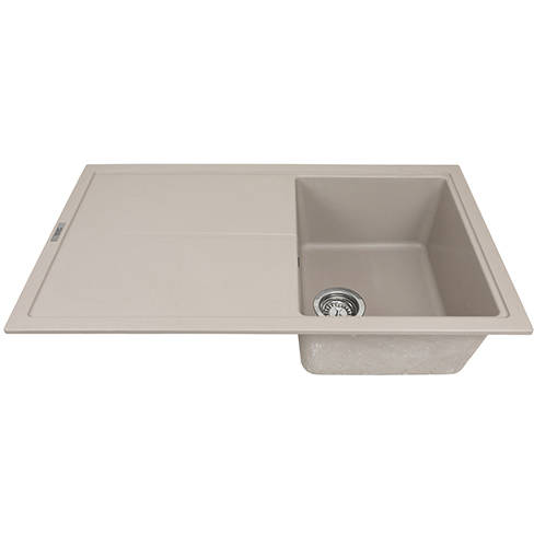 Example image of 1810 Kitchen Sink & Tap Pack, 1.0 Bowl (860x500, Champagne).