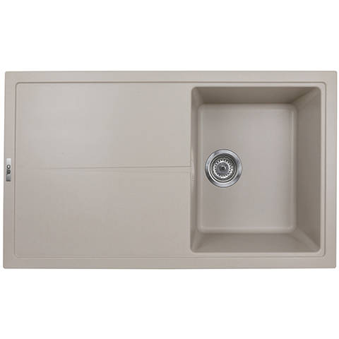Example image of 1810 Kitchen Sink & Tap Pack, 1.0 Bowl (860x500, Champagne).
