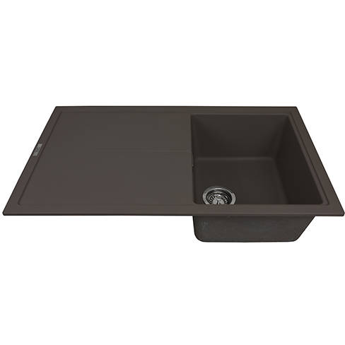 Example image of 1810 Kitchen Sink & Tap Pack, 1.0 Bowl (860x500, Mocha).
