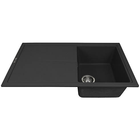 Example image of 1810 Kitchen Sink & Tap Pack, 1.0 Bowl (860x500, Metallic Black).