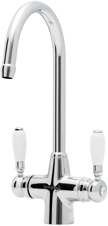 Larger image of Astracast Springflow Colonial Water Filter Kitchen Tap in chrome.