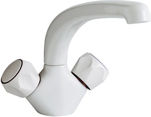 Larger image of Astracast Monoblock Dove mono kitchen mixer tap.  White colour.