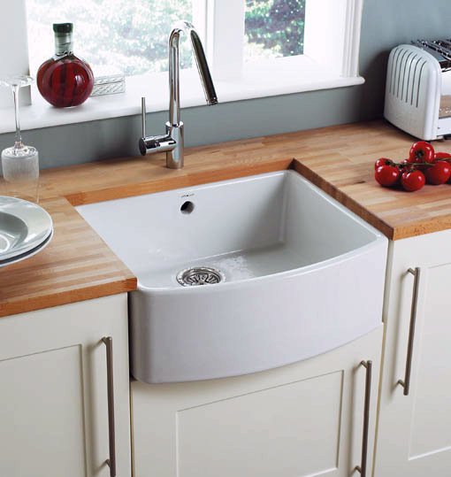 Example image of Astracast Sink Edinburgh 1.0 bowl bow front ceramic kitchen sink