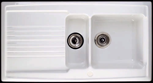 Larger image of Astracast Sink Equinox 1.5 bowl ceramic kitchen sink.