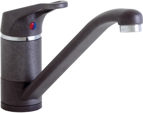Larger image of Astracast Single Lever Finesse monoblock kitchen tap.  Graphite grey colour.