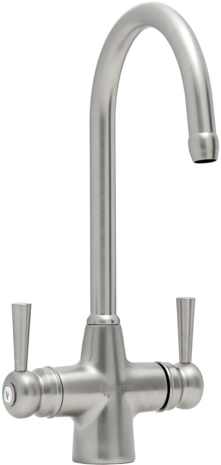 Larger image of Astracast Springflow Jordon Water Filter Kitchen Tap in Brushed Steel.