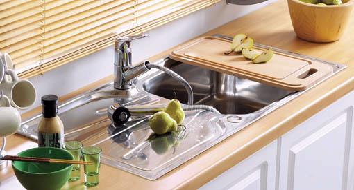 Example image of Astracast Sink Korona 1.0 bowl polished stainless steel kitchen sink.