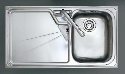 Larger image of Astracast Sink Lausanne 1.0 bowl stainless kitchen sink with left hand drainer.