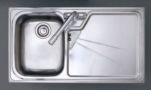 Larger image of Astracast Sink Lausanne 1.0 bowl stainless kitchen sink with right hand drainer.