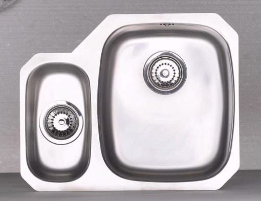Larger image of Astracast Sink Opal S3 1.5 bowl left handed stainless steel kitchen sink.