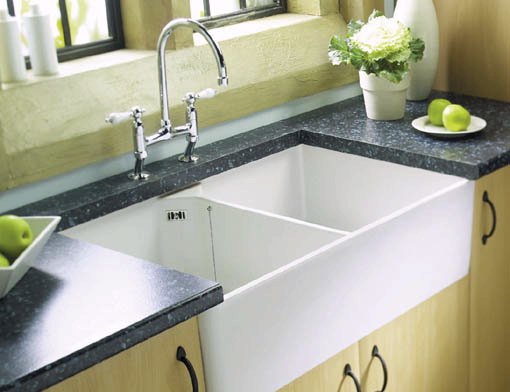 Example image of Astracast Sink Sudbury 2.0 bowl sit-in ceramic kitchen sink.