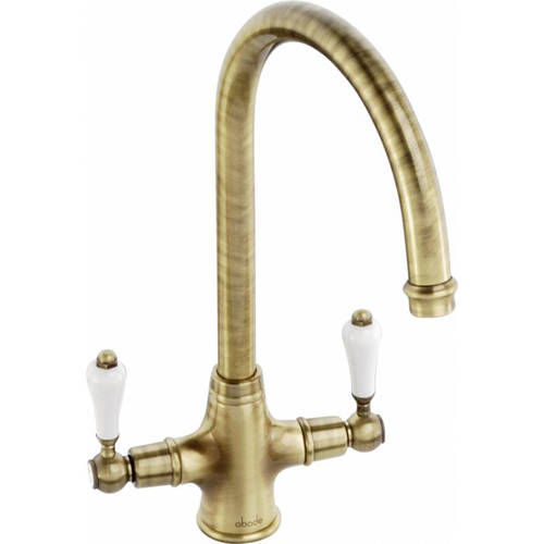 Abode Ludlow Monobloc Kitchen Tap (Antique Brass).