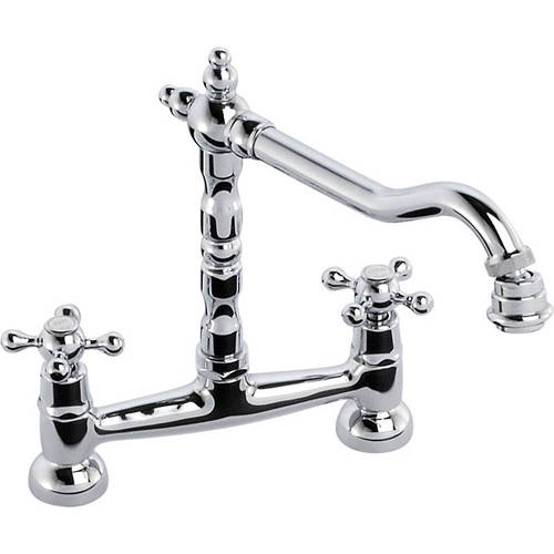 Abode Melford Bridge Kitchen Tap (Chrome).