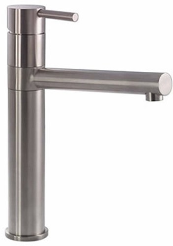 Larger image of Abode Ignus Tall Kitchen Tap With Swivel Spout (Stainless Steel).