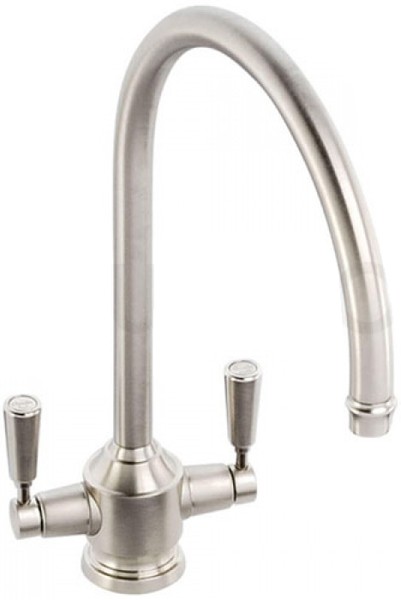 Larger image of Abode Hargrave Kitchen Tap With Swivel Spout (Brushed Nickel).