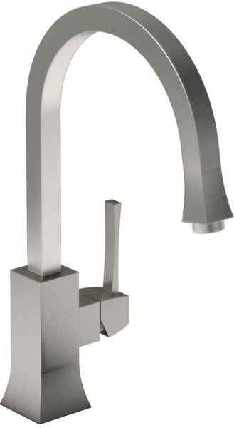 Larger image of Abode Decadence Single Lever Kitchen Tap (Brushed Nickel).