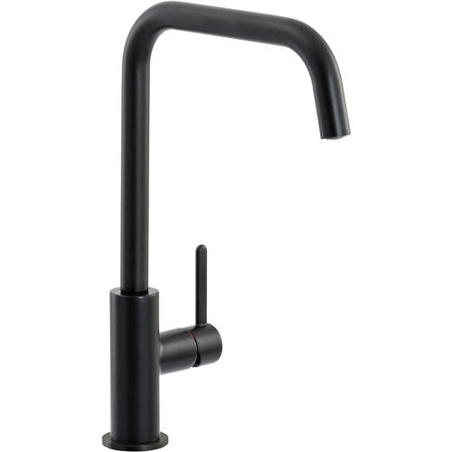 Abode Black Althia Kitchen Tap With Single Lever (M ).