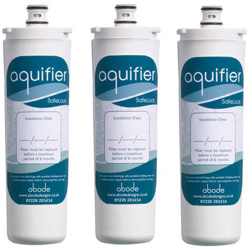 Larger image of Abode 3 x Aquifier Carbon Filter Cartridge (Normal Water).