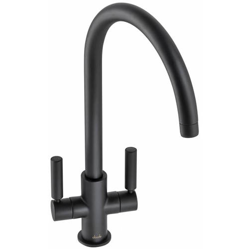 Abode Black Globe Monobloc Kitchen Tap (Matt ).